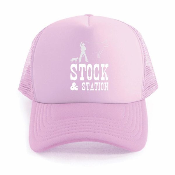 PINK TRUCKER MESH CAP